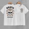 T-Shirt Boy Flame Skull White